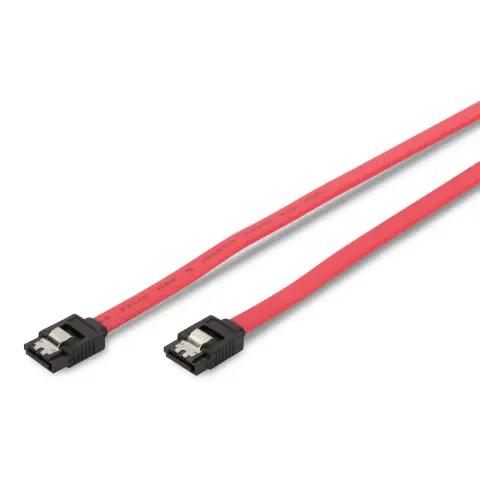 DIGITUS SATA Összekötő Piros 50cm AK-400102-005-R