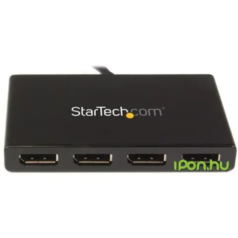 STARTECH DisplayPort Elosztó Fekete 10cm MSTDP124DP