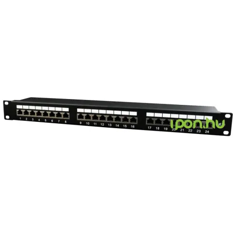 GEMBIRD Cat.5E 24 port shielded patch panel 19 1U