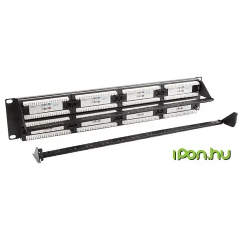 GEMBIRD Cat.6 48 port patch panel with rear cable management