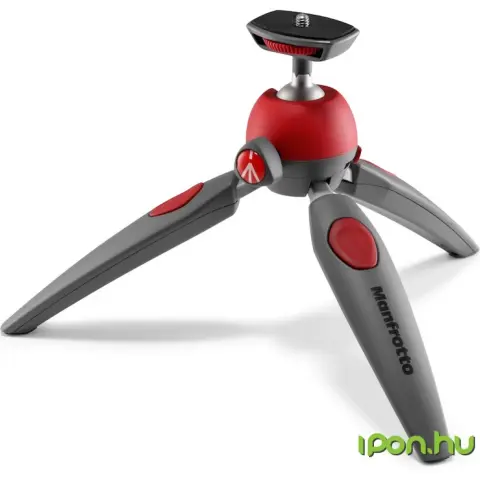 MANFROTTO PIXI EVO 2 section mini tripod piros