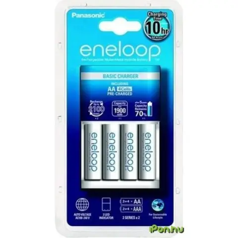PANASONIC BQ-CC51 töltő + (AA) 1900mAh 4db