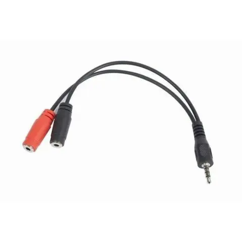 GEMBIRD Jack Elosztó Fekete 20cm CCA-417