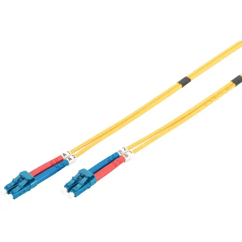 DIGITUS Fiber Optic LC Összekötő Sárga 2m DK-2933-02