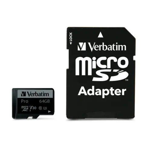 VERBATIM Pro U3 64GB MicroSDXC 45 MB/s 47042