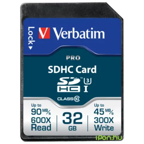 VERBATIM Pro U3 32GB SDHC 45 MB/s 47021