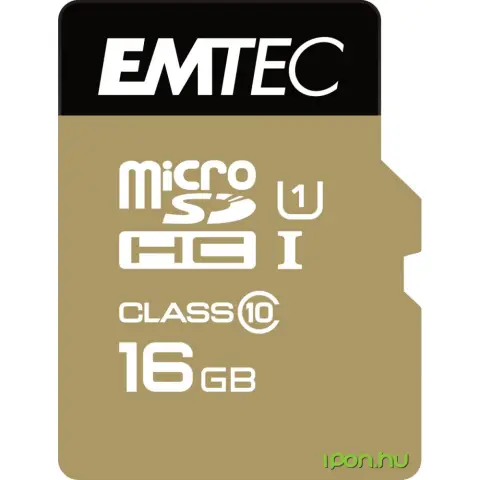 EMTEC Gold 16GB MicroSDHC 21 MB/s ECMSDM16GHC10GP