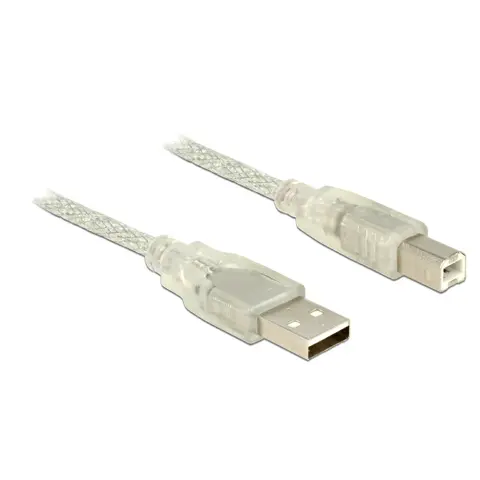DELOCK USB Összekötő Átlátszó 1m 83892
