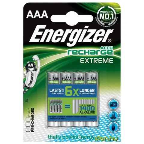 ENERGIZER Extreme mikro ceruza akku (AAA) 800mAh 4db