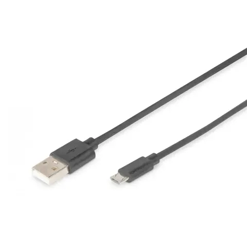 DIGITUS USB Micro USB Átalakító Fekete 1.8m AK-300127-018-S