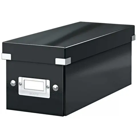 LEITZ Click and Store CD holder box lakkfényű black