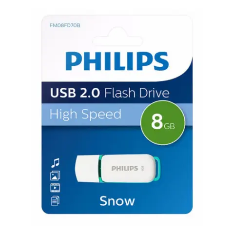 PHILIPS Snow 8GB USB 2.0 Fehér
