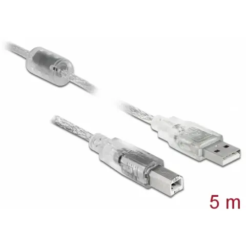 DELOCK USB Átalakító Átlátszó 5m 83896