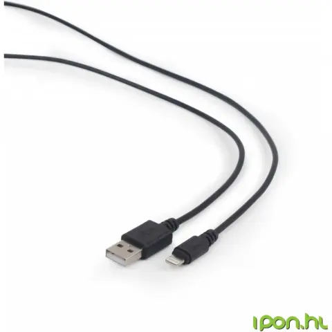 GEMBIRD USB Lightning Cablu de încărcare/date Negru 2m CC-USB2-AMLM-2M