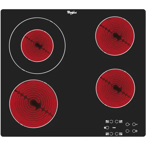 WHIRLPOOL AKT 8130/NE Ceramic Hob Black