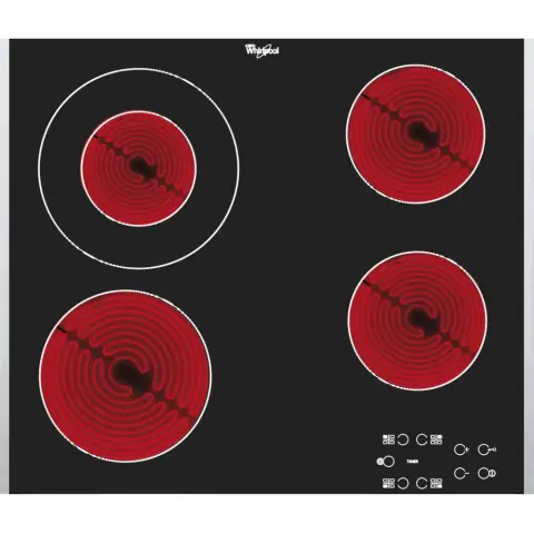 WHIRLPOOL AKT 8130/LX Glass ceramic hob built-in black
