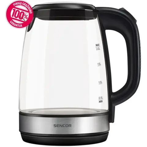 SENCOR SWK 2080BK steklen grelnik vode