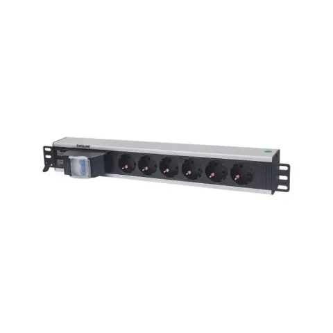 INTELLINET 19" 1.5U Rackmount 6-Way Power Strip 711432
