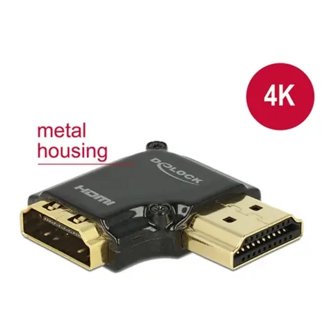 DELOCK HDMI Toldó Fekete 3cm 65661