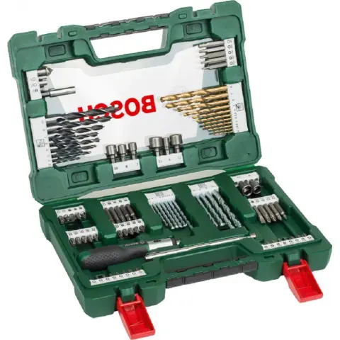 BOSCH 91 parts V-Line TiN drill- and set of bits