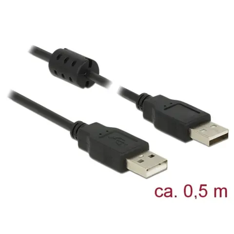 DELOCK USB Összekötő Fekete 50cm 84888