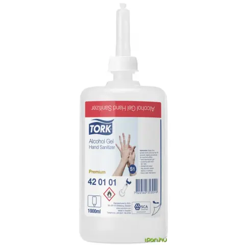 TORK Premium alcohol-based hand sanitizer gel 1000 ml S1 system