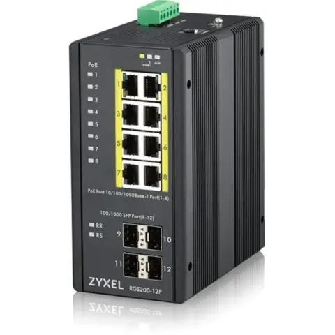 ZYXEL RGS200-12P 12-port GbE Managed PoE Switch