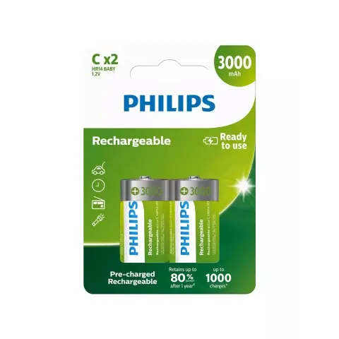 PHILIPS Rechargeable NiMH baby akku (C) 3000mAh 2kom