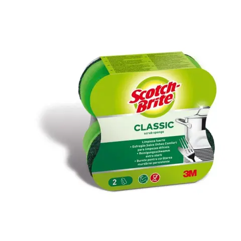 3M Dishwashing sponge hand-friendly sponge-shaped 2 pcs Scotch-Brite