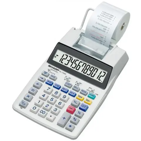 SHARP EL-1750V Szalagos számológép