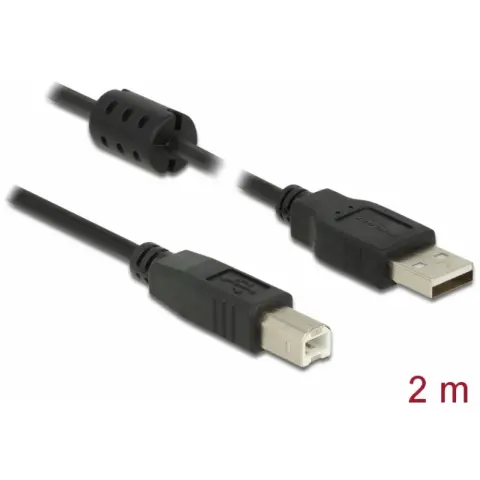 DELOCK USB Összekötő Fekete 2m 84897