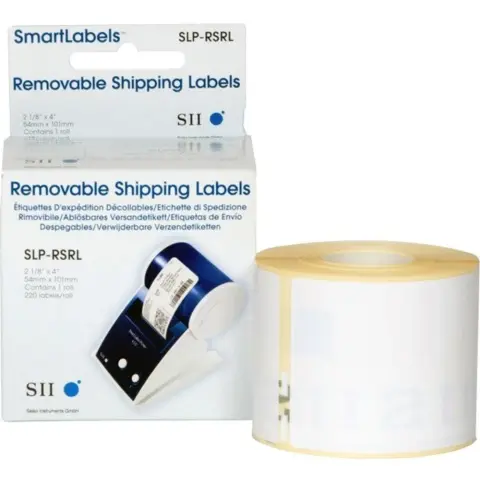 SEIKO SLP-RSRL white label removable 54x101mm 220 label / roll 1 reel / box