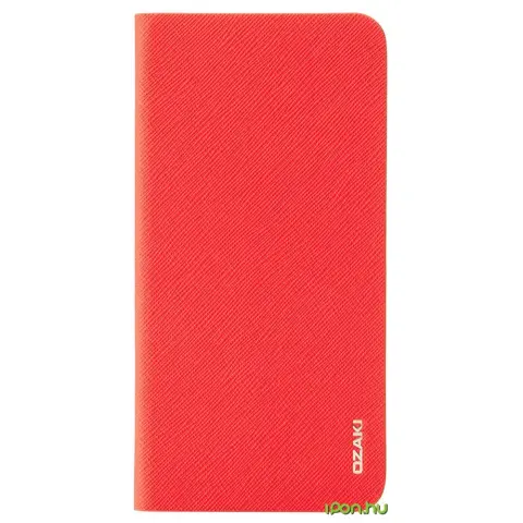 OZAKI O!coat 0.4 + Folio Case iPhone 6 Plus rdeča