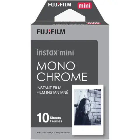 FUJI Instax mini film Monochrome 10 buc. lucios