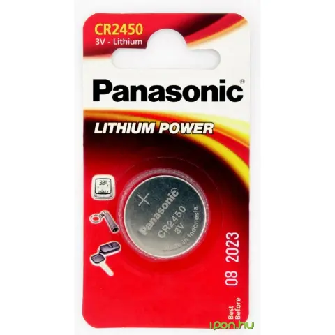 PANASONIC CR2450 3 voltos gombelem (CR) 620mAh 1db