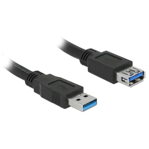 DELOCK USB 3.0 Hosszabbító Fekete 2m 85056