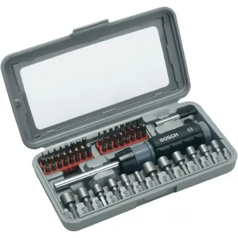 BOSCH 2607019504 46 részes szerszámkészlet csavarhúzó és bitfej
