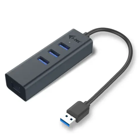 ITEC USB 3.0 Metal 3-Port HUB with Gigabit Ethernet Adapter