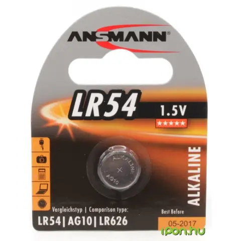 ANSMANN LR54 1.5V alkáli elem 1db