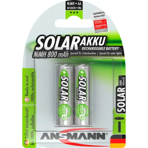 ANSMANN Solar ceruza akku (AA) 800mAh 2db