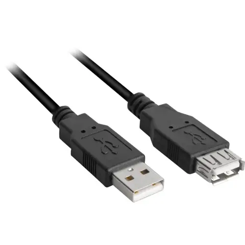SHARKOON USB Hosszabbító Fekete 50cm 4044951015399