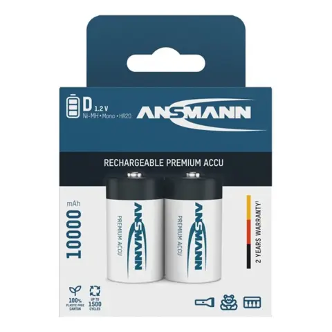 ANSMANN Góliát akku (D) 10000mAh 2db