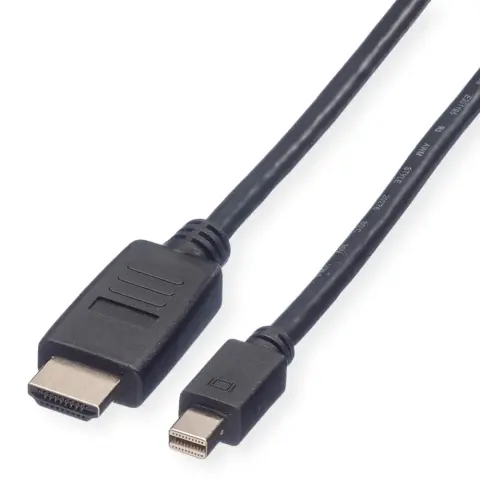 VALUELINE Mini DisplayPort HDMI Átalakító Fekete 2m 11.99.5791