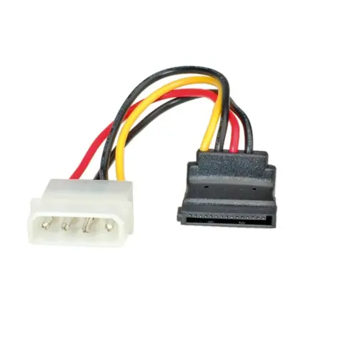 ROLINE SATA alimentare Molex cablu de alimentare Alb 15cm 11.03.1061-25