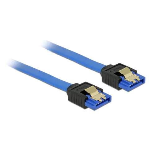 DELOCK SATA Összekötő Kék 20cm 84977
