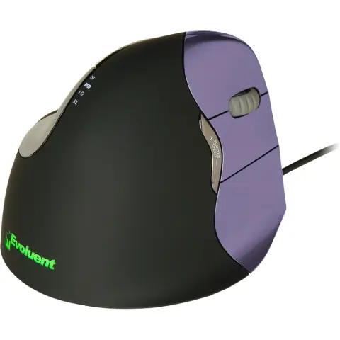 EVOLUENT VerticalMouse 4 Small fekete-lila
