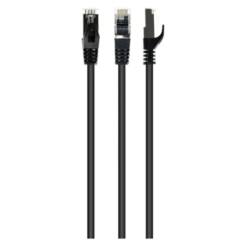 GEMBIRD UTP CAT6A Összekötő Fekete 50cm PP6A-LSZHCU-BK-0.5M