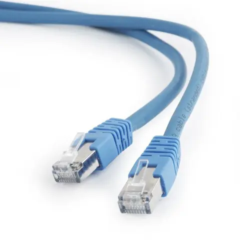 GEMBIRD UTP CAT6A Összekötő Kék 50cm PP6A-LSZHCU-B-0.5M