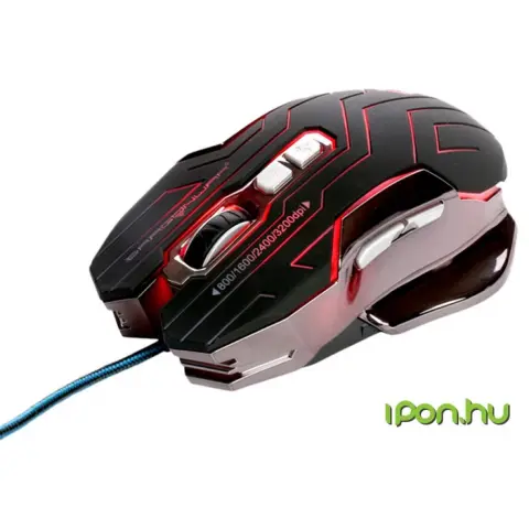DRAGON WAR ELE-G12 Reload Blue Sensor Gamer egér fekete-kék