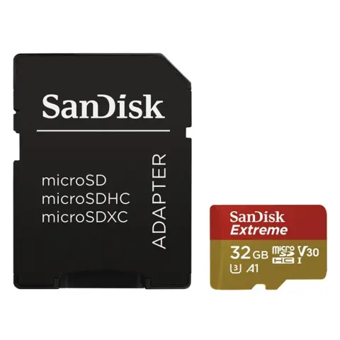 SANDISK Extreme 32GB MicroSDHC 60 MB/s 173420